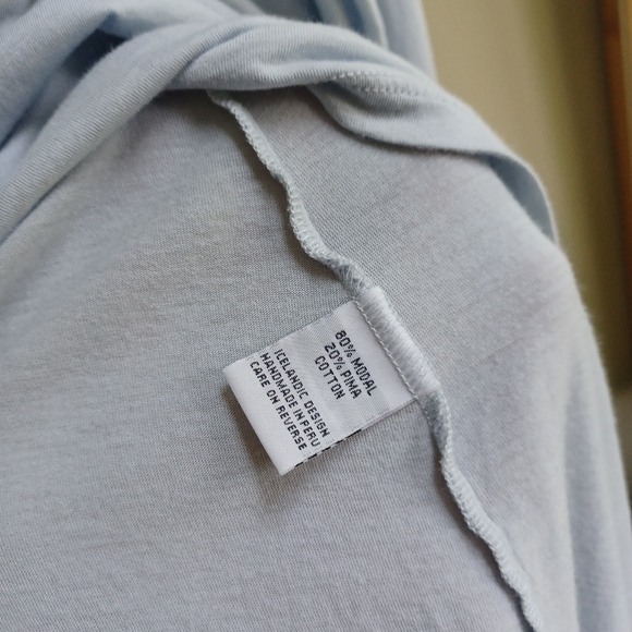 MATTHILDUR Soft Blue Lagenlook Flowy Dress Size S - Picture 5 of 7